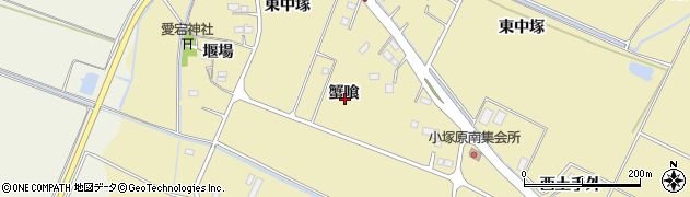 宮城県名取市小塚原蟹喰周辺の地図