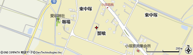 宮城県名取市小塚原蟹喰153周辺の地図