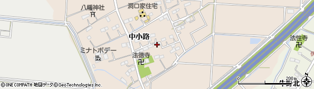宮城県名取市大曲（中小路）周辺の地図