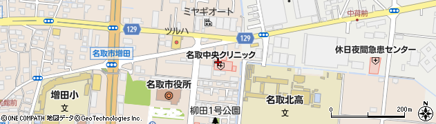 宮城県名取市増田（柳田）周辺の地図