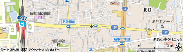 増田小学校入口周辺の地図