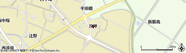 宮城県名取市小塚原（汐押）周辺の地図