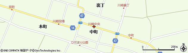 川崎中央周辺の地図