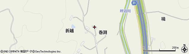 宮城県柴田郡村田町菅生巻渕周辺の地図