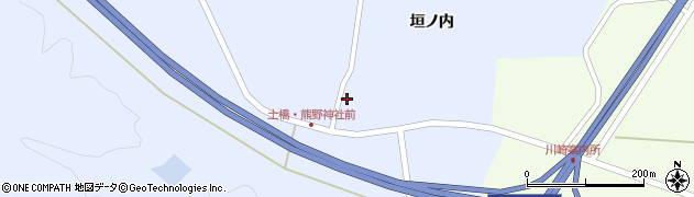 宮城県川崎町（柴田郡）今宿（前田）周辺の地図