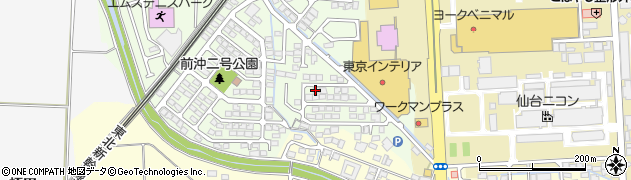 宮城県名取市高舘吉田（前沖）周辺の地図