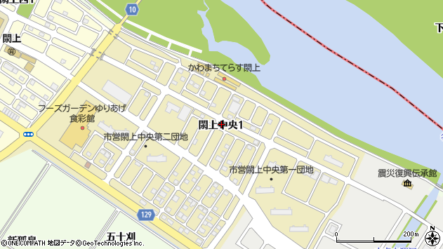 〒981-1203 宮城県名取市閖上中央の地図