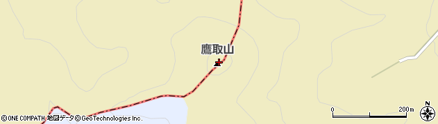 鷹取山周辺の地図