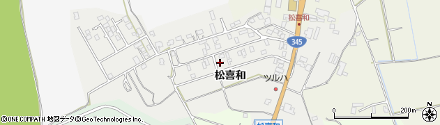 新潟県村上市松喜和周辺の地図
