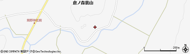 宮城県川崎町（柴田郡）支倉（倉ノ森）周辺の地図