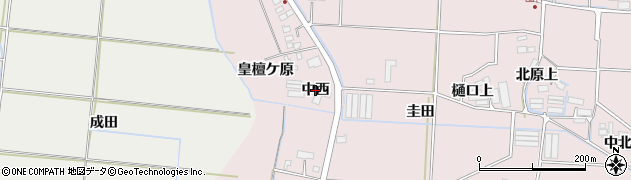 宮城県名取市高柳（中西）周辺の地図