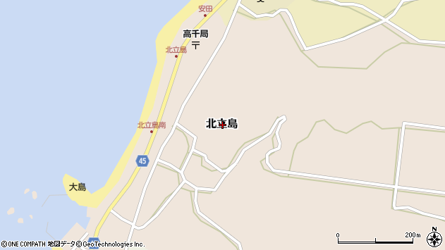 〒952-2221 新潟県佐渡市北立島の地図