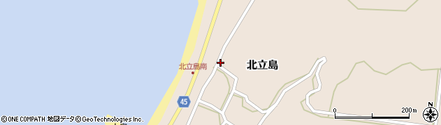 新潟県佐渡市北立島527周辺の地図