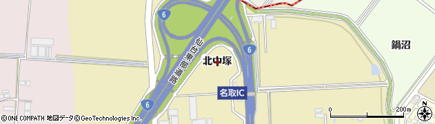 宮城県名取市小塚原北中塚周辺の地図