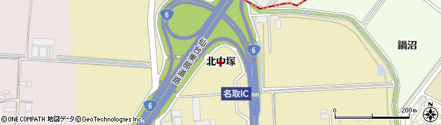 宮城県名取市小塚原（北中塚）周辺の地図