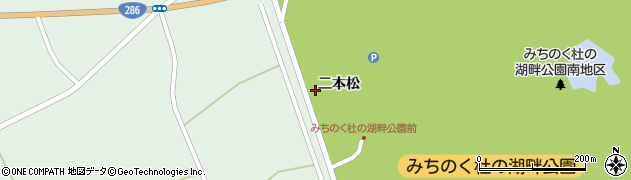 宮城県川崎町（柴田郡）小野（二本松）周辺の地図