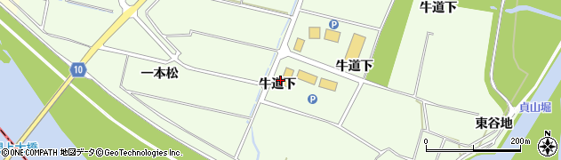 宮城県仙台市若林区藤塚（牛道下）周辺の地図