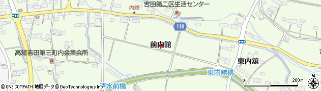 宮城県名取市高舘吉田（前内舘）周辺の地図