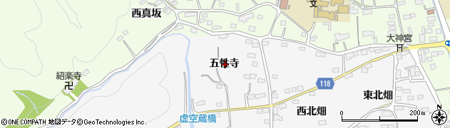 宮城県名取市高舘川上五性寺周辺の地図