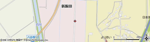 新潟県村上市新飯田周辺の地図
