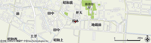 宮城県仙台市太白区四郎丸桜木周辺の地図