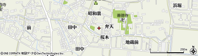 宮城県仙台市太白区四郎丸弁天周辺の地図