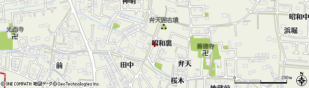 宮城県仙台市太白区四郎丸昭和裏周辺の地図