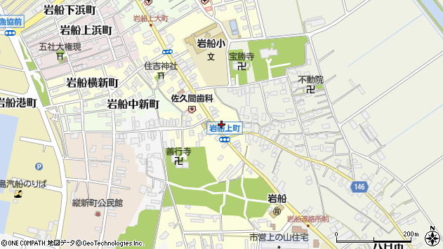 〒958-0051 新潟県村上市岩船上町の地図