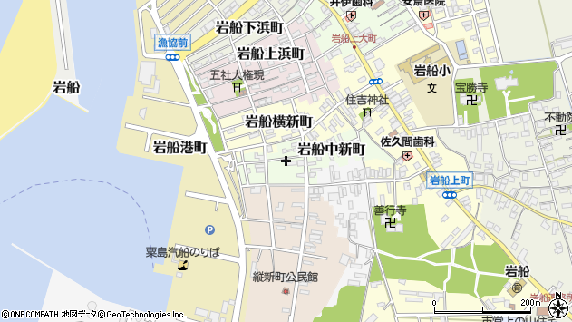 〒958-0056 新潟県村上市岩船中新町の地図