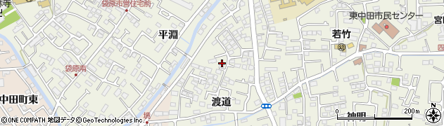 宮城県仙台市太白区四郎丸渡道周辺の地図