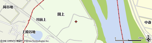 宮城県名取市閖上（川前中）周辺の地図