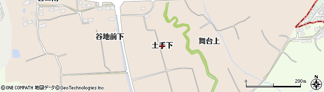 宮城県名取市高舘熊野堂（土手下）周辺の地図
