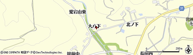 宮城県仙台市太白区坪沼（大八下）周辺の地図