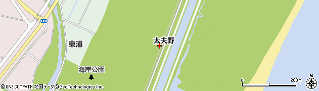仙台亘理自転車道線周辺の地図
