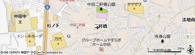 宮城県仙台市太白区中田町周辺の地図