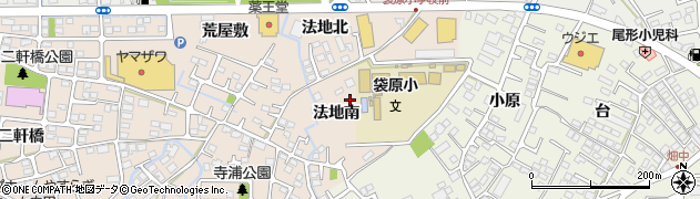 宮城県仙台市太白区中田町（法地南）周辺の地図