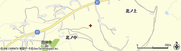 宮城県仙台市太白区坪沼北ノ中周辺の地図