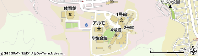 尚絅学院　尚絅学院大学保健センター・学生相談室周辺の地図