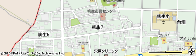 宮城県仙台市太白区柳生周辺の地図