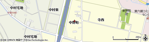 宮城県仙台市若林区種次中野町周辺の地図