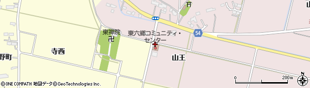 仙台市役所若林区コミュニティ・センター　東六郷コミュニティ・センター周辺の地図