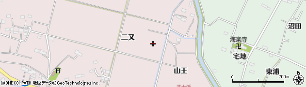 宮城県仙台市若林区二木（二又）周辺の地図
