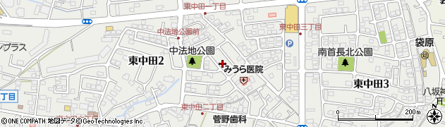 宮城県仙台市太白区東中田周辺の地図