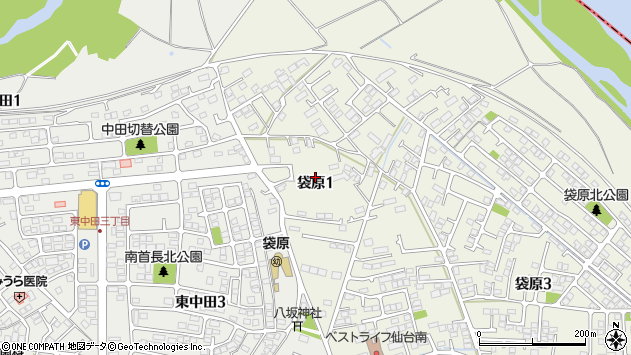 〒981-1102 宮城県仙台市太白区袋原の地図