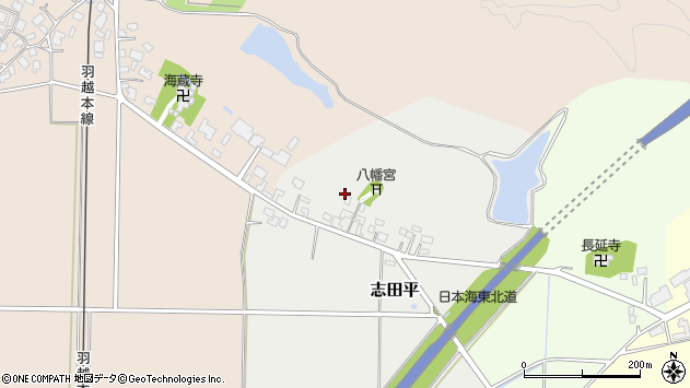 〒959-3402 新潟県村上市志田平の地図
