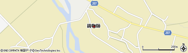 新潟県村上市鋳物師周辺の地図