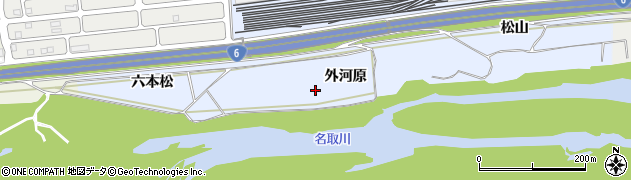 宮城県仙台市太白区富沢（外河原）周辺の地図
