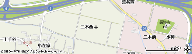 宮城県仙台市若林区今泉（二木西）周辺の地図