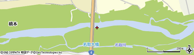 名取大橋周辺の地図