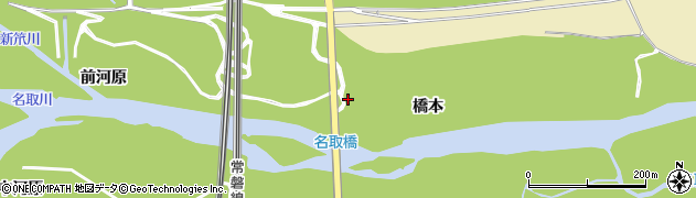 名取橋周辺の地図